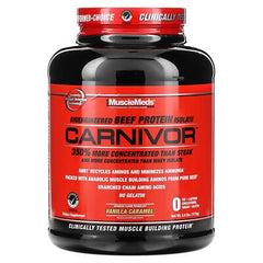 MuscleMeds, Carnivor, Bioengineered Beef Protein Isolate, Vanilla Caramel, 3.9 lbs (1775 g)