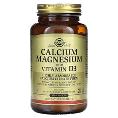 Solgar Calcium Magnesium with Vitamin D3, 150 Tablets
