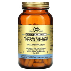 Solgar, Gold Specifics, Homocysteine Modulators, 120 Vegetable Capsules