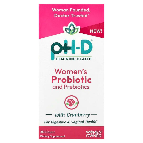 pH-D Feminine Health, Women's Probiotic and Prebiotics, 30 Capsules