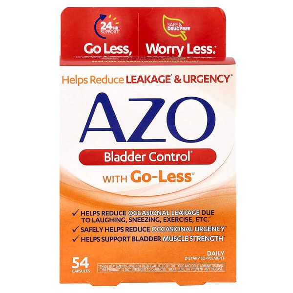 Azo, Bladder Control® , With Go-Less® , 54 Capsules