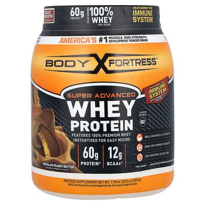 Body Fortress, Super Advanced Whey Protein, Chocolate Peanut Butter, 1.78 lb (810 g)