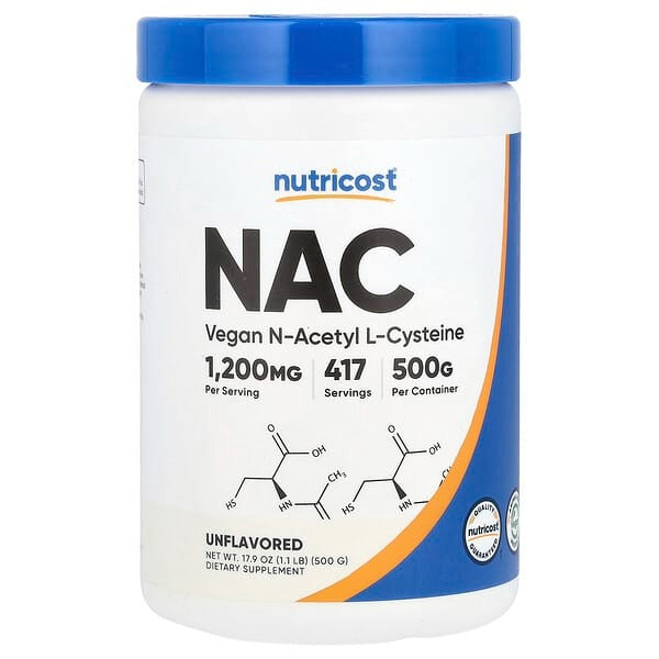 Nutricost NAC Unflavored, 17.9 oz (500 g)