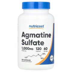 Nutricost, Agmatine Sulfate, 1,000 mg, 120 Capsules (500 mg per Capsule)