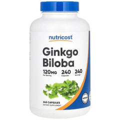 Nutricost, Ginkgo Biloba, 120 mg, 240 Capsules
