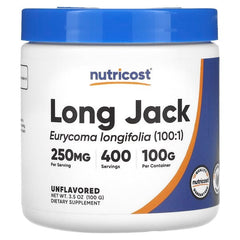 Nutricost Long Jack, Unflavored, 3.5 oz (100 g)