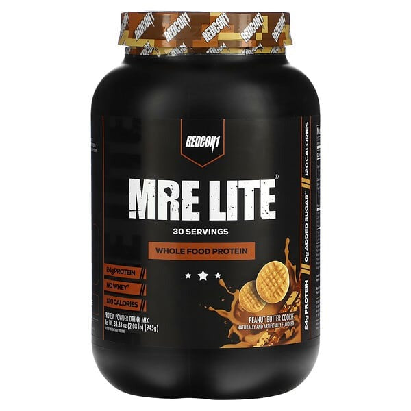 Redcon1, MRE Lite, Whole Food Protein, Peanut Butter Cookie, 2.08 lb (945 g)