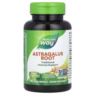 Nature's Way, Astragalus Root, 1,410 mg, 100 Vegan Capsules (470 mg per Capsule)