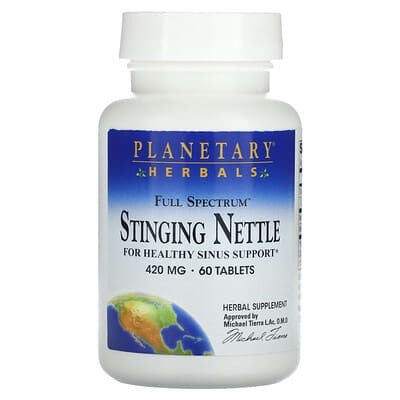 Planetary Herbals, Full Spectrum™ Stinging Nettle, 420 mg, 60 Tablets
