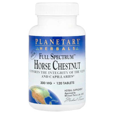Planetary Herbals, Full Spectrum™ Horse Chestnut, 300 mg, 120 Tablets