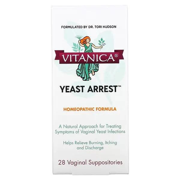 Vitanica, Yeast Arrest, 28 Vaginal Suppositories