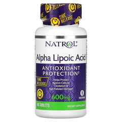 Natrol Alpha Lipoic Acid, Time Release, 600 mg, 45 Tablets