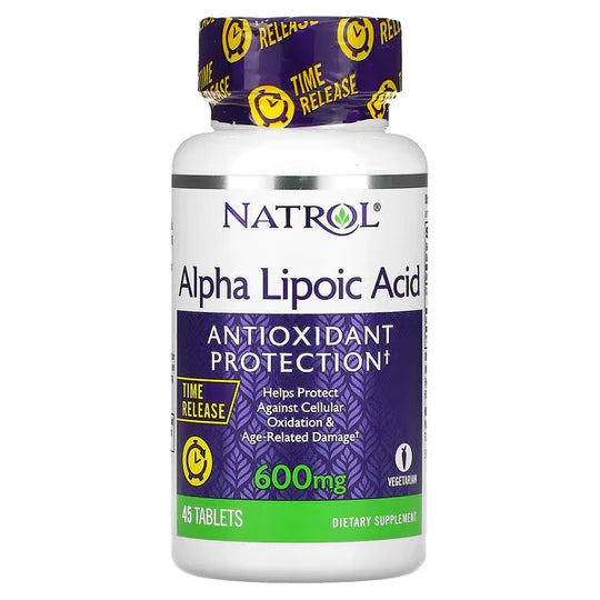 Natrol Alpha Lipoic Acid, Time Release, 600 mg, 45 Tablets