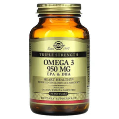 solgar omega 3 950, EPA & DHA, Triple Strength, 950 mg 50 Softgels