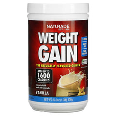 naturade weight gain powder, Vanilla, 1600 calories, 20 Oz.