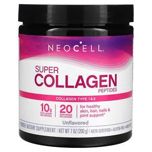 NeoCell Super Collagen, Peptides, Type 1 & 3, Berry Lemon, 6.7 oz (190 g)