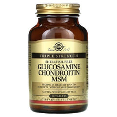 Solgar Glucosamine, Chondroitin MSM, Triple Strength, 60 Tablets
