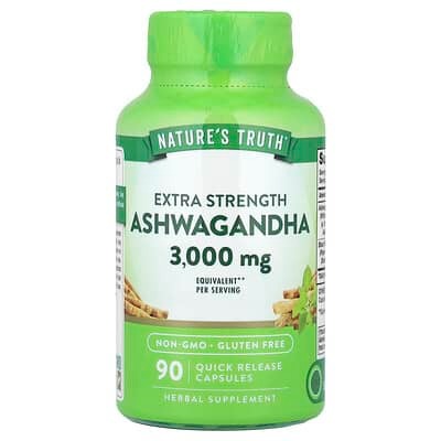 Nature's Truth, Ashwagandha, Extra Strength, 90 Quick Release Capsules