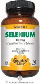 Country Life Yeast Free Selenium 100 Mcg 90 Tablets
