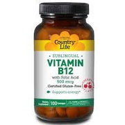 Country Life Vitamin B12 Cherry 500 Mcg - 100 Lozenges