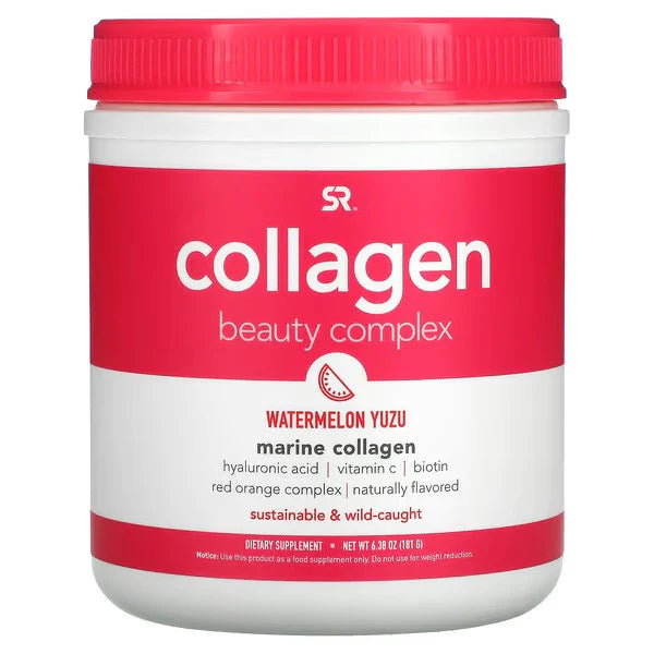 Sports Research, Collagen Beauty Complex, Marine Collagen, Watermelon Yuzu, 6.38 oz (181 g)
