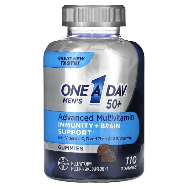 One A Day Men 50, +, Advanced Multivitamin, 110 Gummies