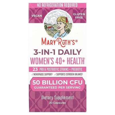 MaryRuth's, 3-In-1 Daily Women's 40+ Health, 30 Capsules