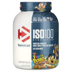 dymatize fruity pebbles, ISO 100 Hydrolyzed, 100% Whey Protein Isolate, Fruity Pebbles, 3 lb (1.4 kg)