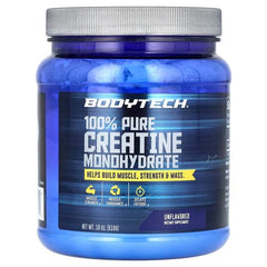 BodyTech, 100% Pure Creatine Monohydrate, Unflavored, 18 oz (510 g)