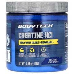 BodyTech Creatine, HCl, Unflavored, 1.58 oz (45 g)