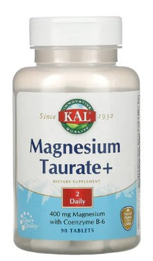 KAL Magnesium Taurate, +, 200 mg, 90 Tablets