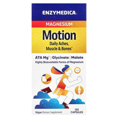 Enzymedica, Magnesium Motion, 120 Capsules (350 mg per Capsule)