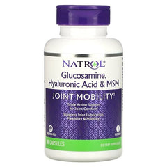 Natrol Glucosamine, Hyaluronic Acid & MSM, 90 Capsules