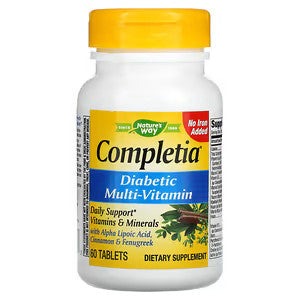 Nature's Way, Completia, Diabetic Multi-Vitamin, 60 Tablets