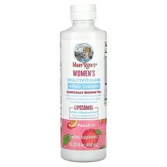 MaryRuth's, Women's Multivitamin + Hair Growth, Peach, 15.22 fl oz (450 ml)