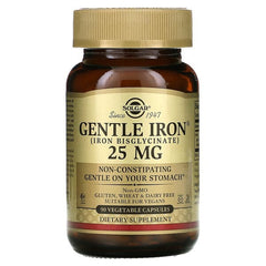 Solgar Gentle Iron, 25 mg, 90 Vegetable Capsules,  solgar gentle iron 25 mg