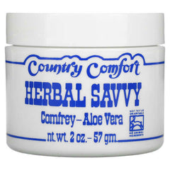 Country Comfort, Herbal Savvy, Comfrey-Aloe Vera, 2 oz (57 g)
