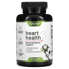 snap heart health, snap heart health blood pressure support, 90 Capsules