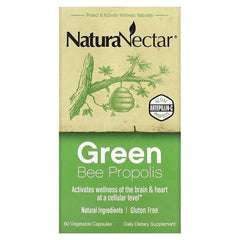 NaturaNectar, Green Bee Propolis, 60 Vegetable Capsules