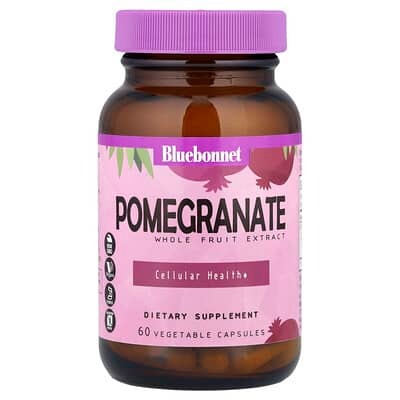 Bluebonnet Nutrition, Pomegranate Whole Fruit Extract, 60 Vegetable Capsules