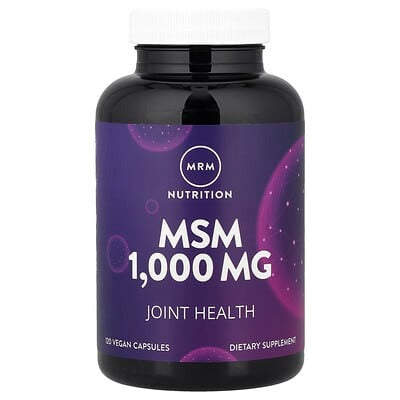 MRM Nutrition, MSM, 1,000 mg, 120 Vegan Capsules