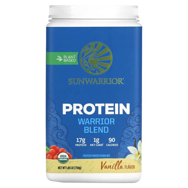 sunwarrior protein, Blend Protein, Vanilla, 1.65 lb (750 g)