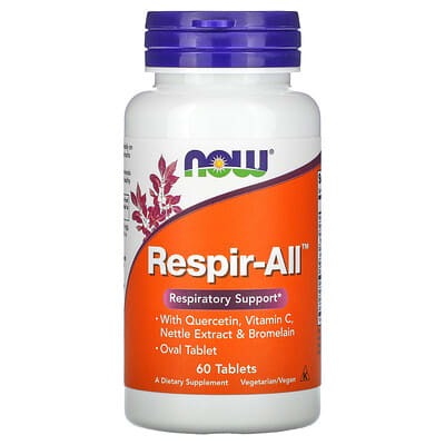 NOW Foods Respir-All, 60 Tablets