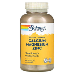 Solaray Calcium Magnesium Zinc, 250 VegCaps