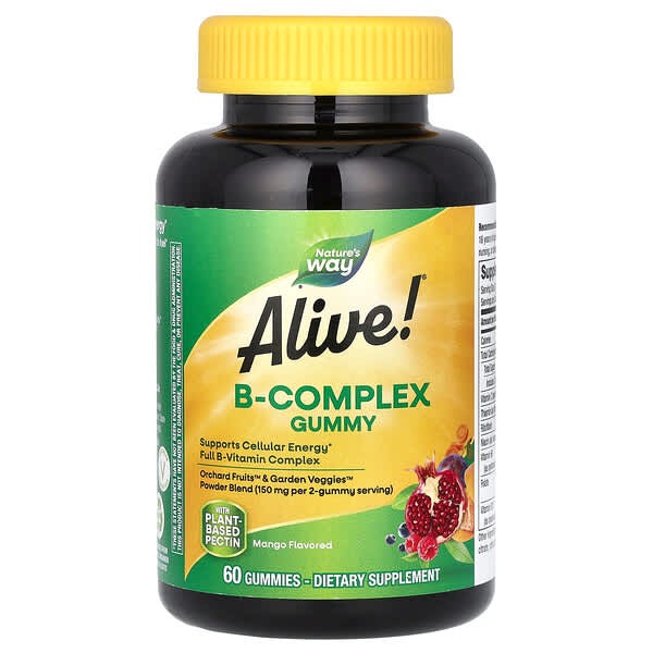 Nature's Way, Alive! B-Complex Gummy, Mango, 60 Gummies
