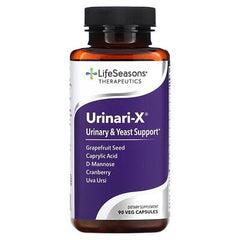 LifeSeasons, Urinari-X, Urinary & Yeast Support, 90 Veg Capsules