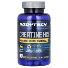 BodyTech Creatine, HCl, 60 Vegetable Capsules
