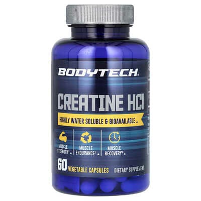 BodyTech Creatine, HCl, 60 Vegetable Capsules