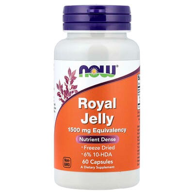 NOW Foods, Royal Jelly, 1,500 mg, 60 Capsules