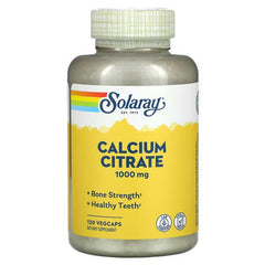 Solaray Calcium Citrate, 1,000 mg, 120 VegCaps (250 mg per Capsule)